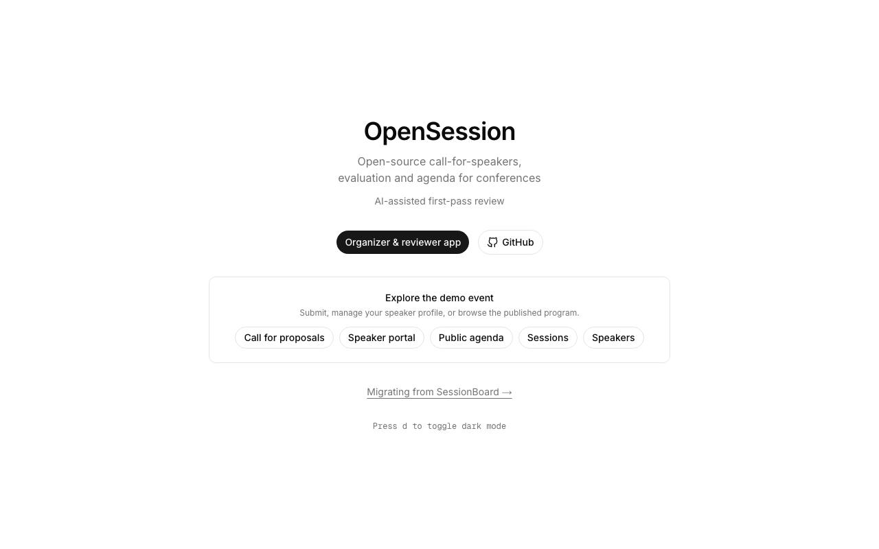 Homepage thumbnail for OpenSession