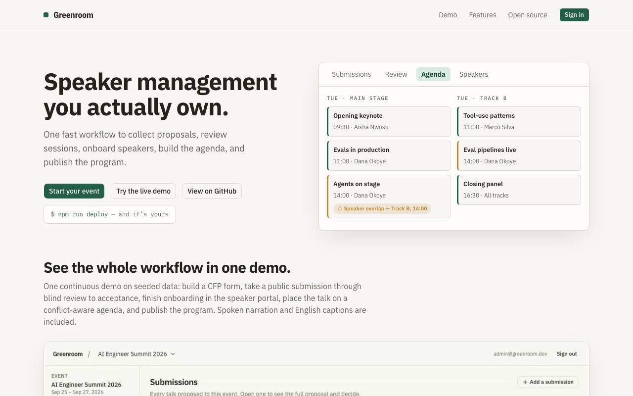 Homepage thumbnail for Greenroom