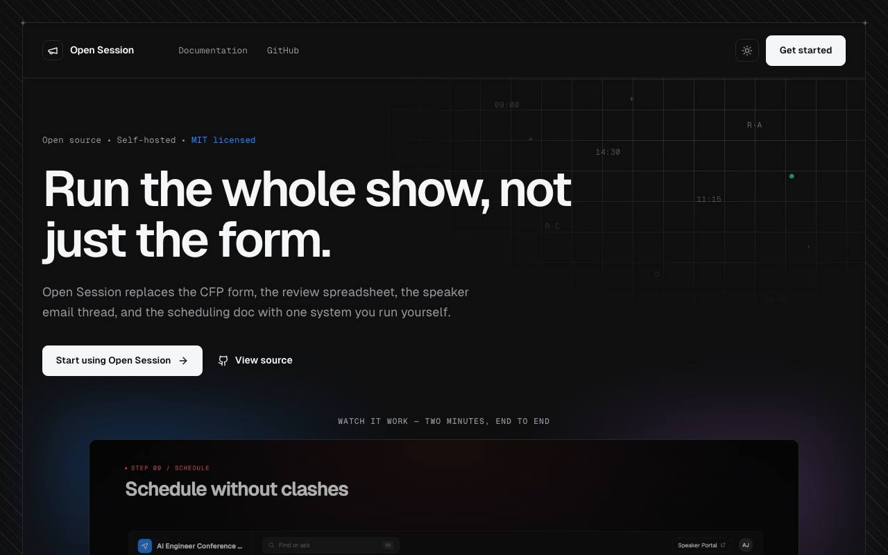 Homepage thumbnail for Open Session