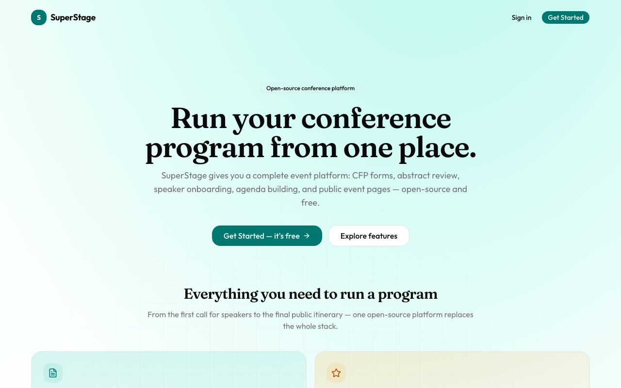 Homepage thumbnail for SuperStage