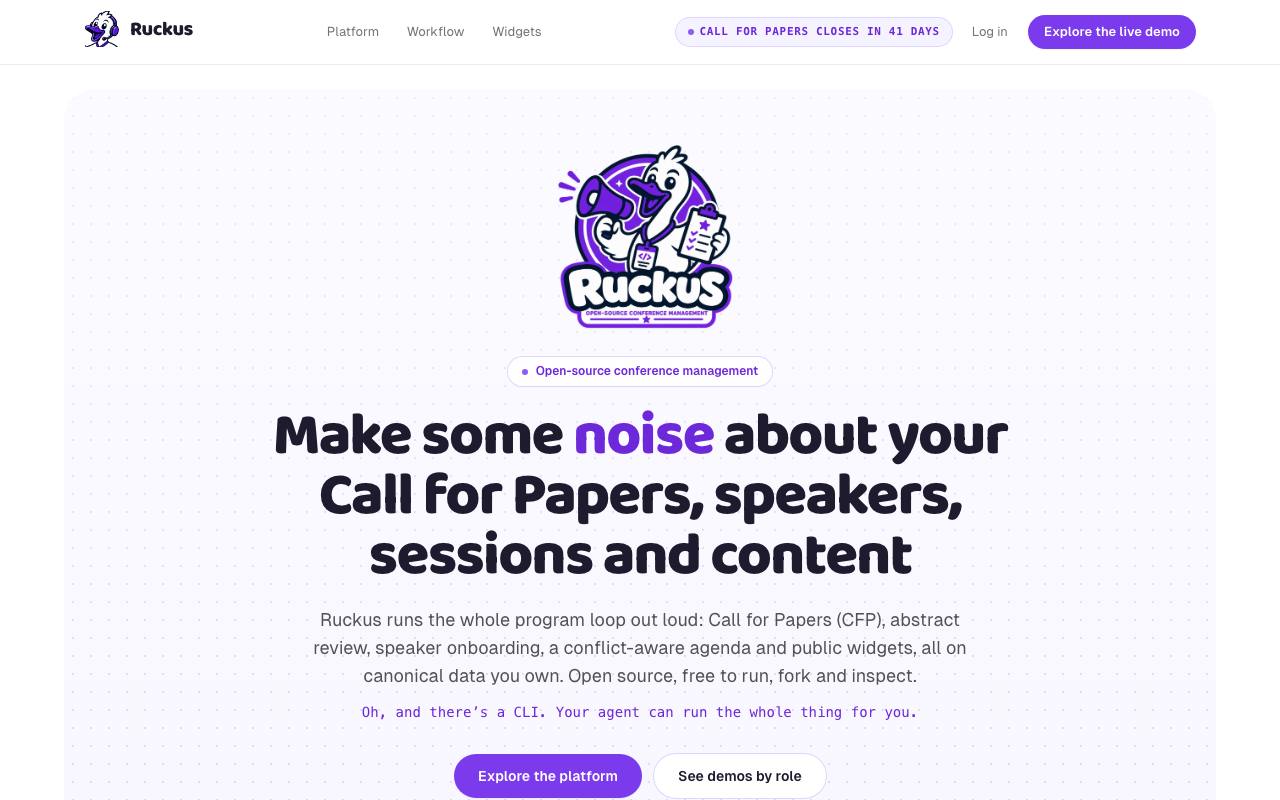 Homepage thumbnail for Ruckus