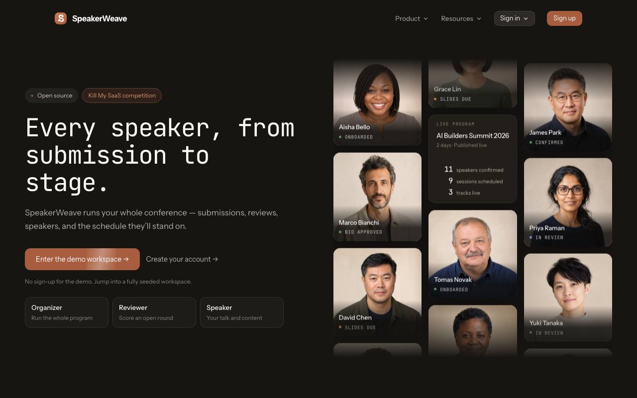Homepage thumbnail for SpeakerWeave