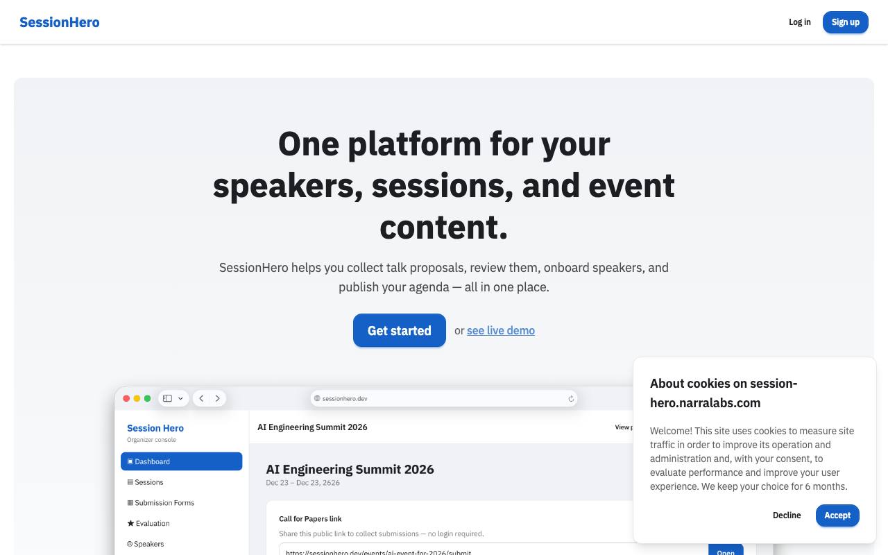 Homepage thumbnail for Session Hero