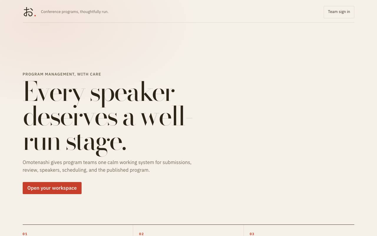 Homepage thumbnail for Omotenashi