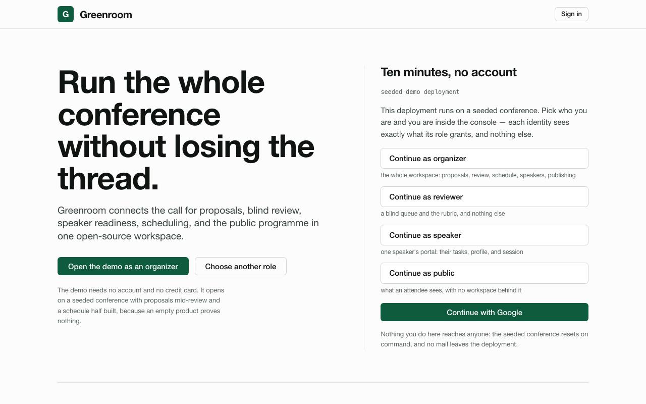 Homepage thumbnail for Project Greenroom