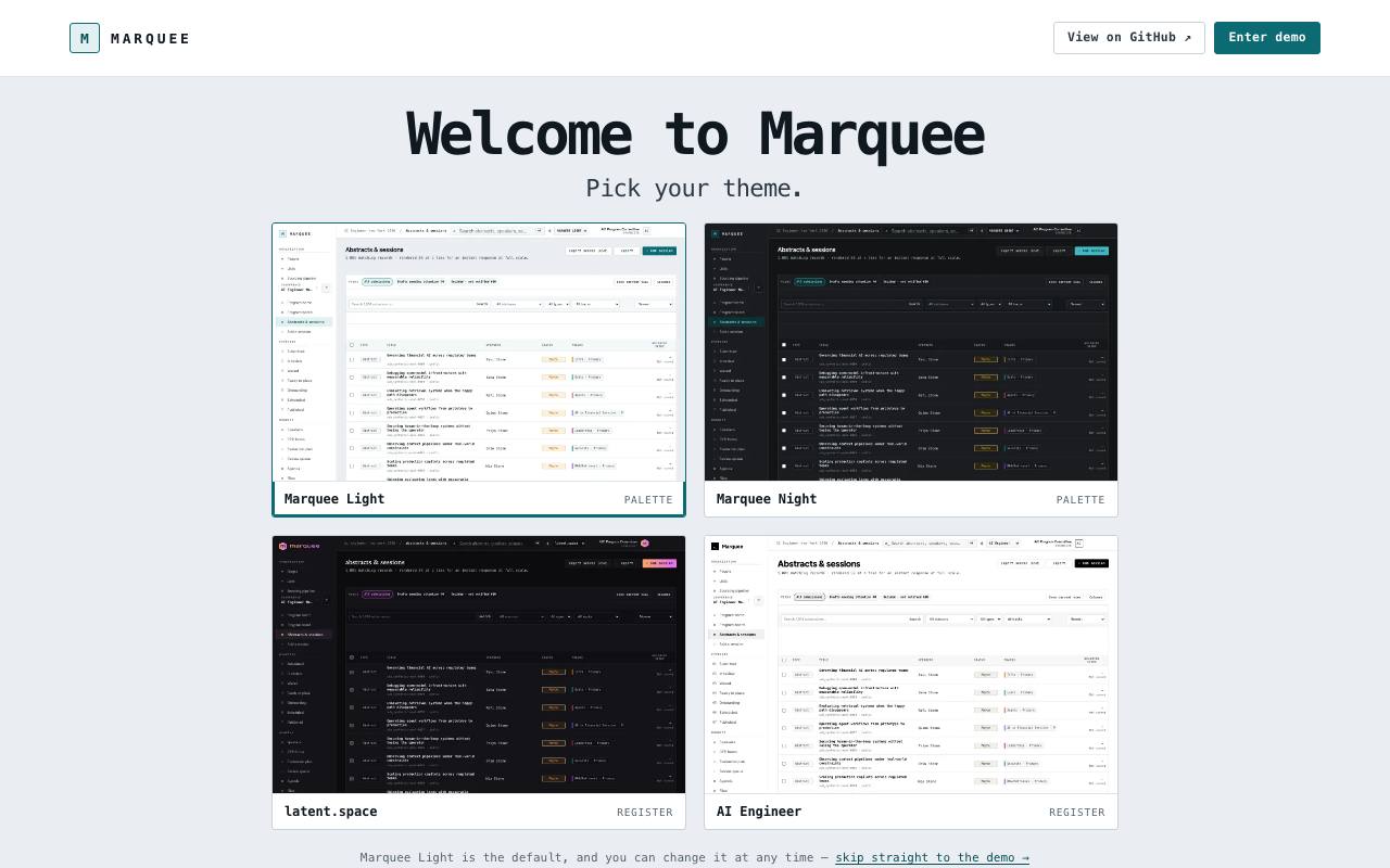 Homepage thumbnail for Marquee
