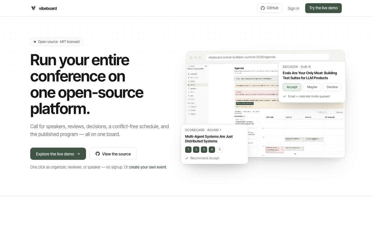 Homepage thumbnail for vibeboard