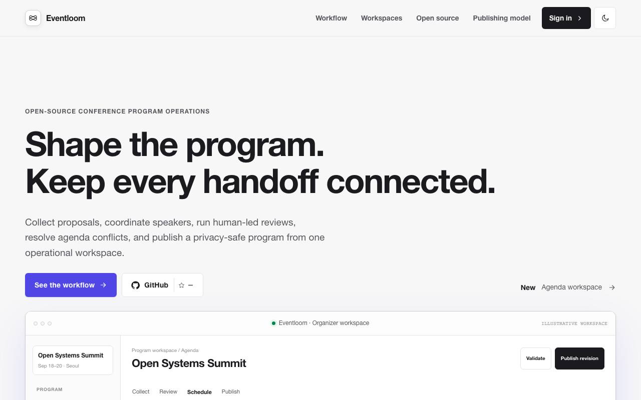 Homepage thumbnail for Eventloom