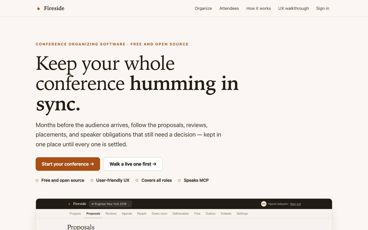 Homepage thumbnail for Fireside